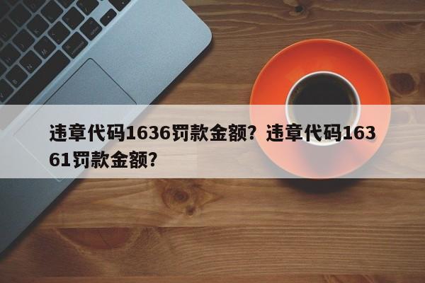 违章代码1636罚款金额？违章代码16361罚款金额？